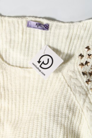 Дамски пуловер Ajc, Размер M, Цвят Бял, Цена 7,25 лв.