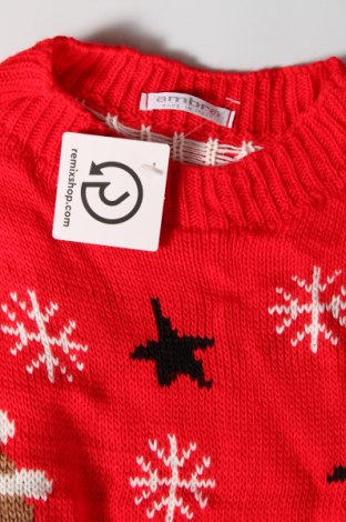 Дамски пуловер Ambra, Размер M, Цвят Червен, Цена 6,67 лв.
