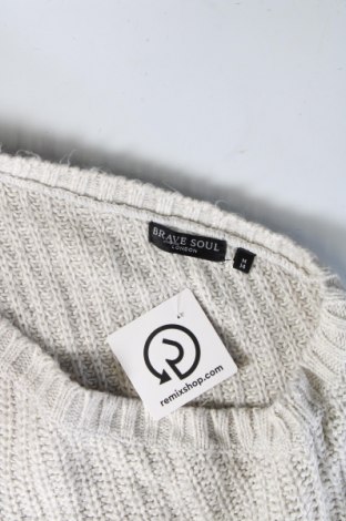 Γυναικείο πουλόβερ Brave Soul, Μέγεθος M, Χρώμα Γκρί, Τιμή 2,69 €