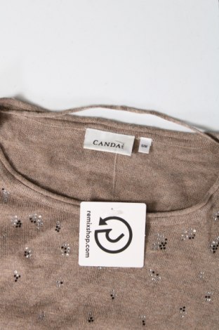 Дамски пуловер Canda, Размер S, Цвят Бежов, Цена 4,93 лв.