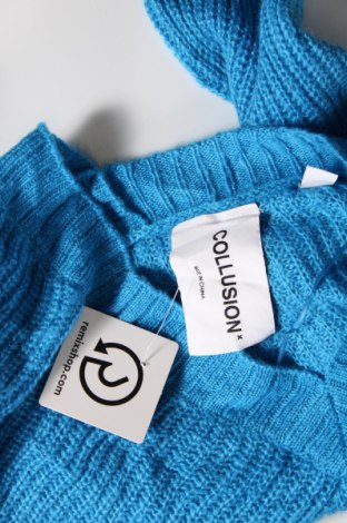 Γυναικείο πουλόβερ Collusion, Μέγεθος L, Χρώμα Μπλέ, Τιμή 4,49 €