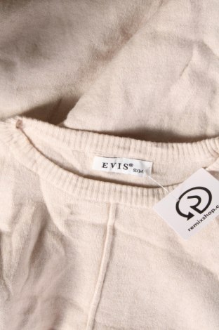 Дамски пуловер Evis, Размер S, Цвят Бежов, Цена 6,38 лв.