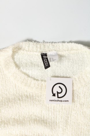 Дамски пуловер H&M Divided, Размер XS, Цвят Бял, Цена 4,35 лв.