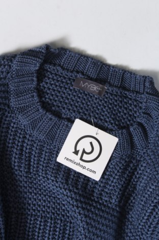 Дамски пуловер MYBC, Размер S, Цвят Син, Цена 15,40 лв.