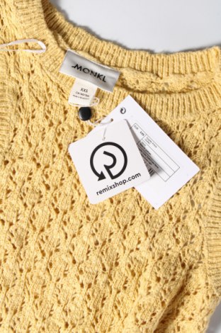 Дамски пуловер Monki, Размер XXS, Цвят Жълт, Цена 15,19 лв.