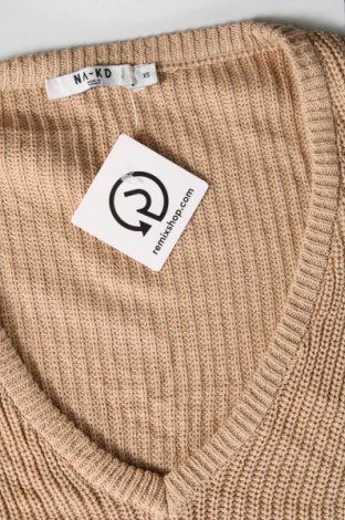 Damenpullover NA-KD, Größe XS, Farbe Beige, Preis € 2,62