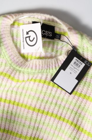 Дамски пуловер Pieces, Размер XL, Цвят Многоцветен, Цена 12,42 лв.