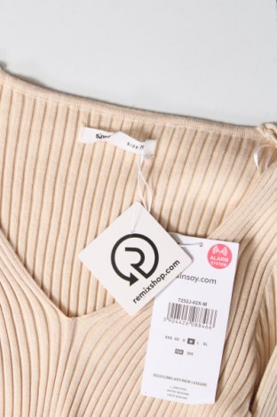 Дамски пуловер Sinsay, Размер M, Цвят Бежов, Цена 9,20 лв.