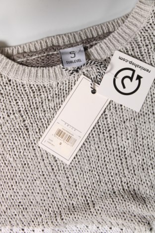 Дамски пуловер Sublevel, Размер S, Цвят Сив, Цена 15,64 лв.