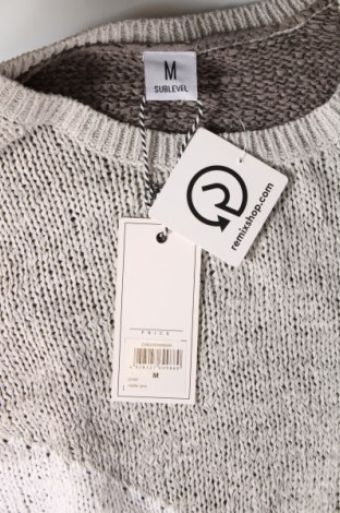 Дамски пуловер Sublevel, Размер M, Цвят Сив, Цена 9,20 лв.