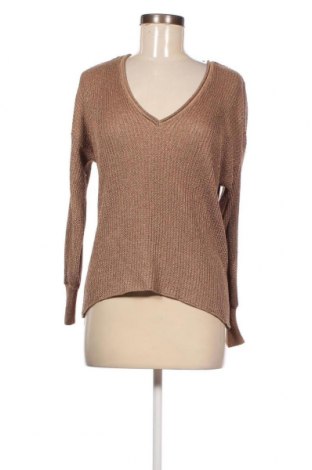 Дамски пуловер Zara Knitwear, Размер M, Цвят Кафяв, Цена 9,20 лв.