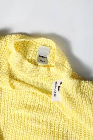 Дамски пуловер Zebra, Размер XS, Цвят Жълт, Цена 4,93 лв.