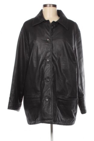 Γυναικείο δερμάτινο μπουφάν, Μέγεθος XL, Χρώμα Μαύρο, Τιμή 17,21 €