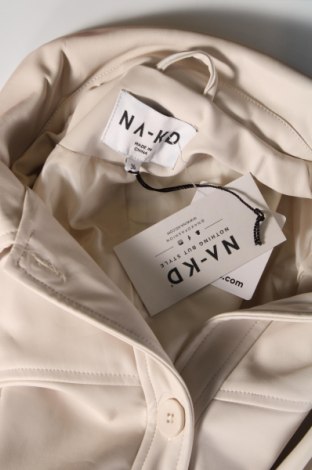 Dámska kožená bunda  NA-KD, Veľkosť S, Farba Kremová, Cena  15,83 €