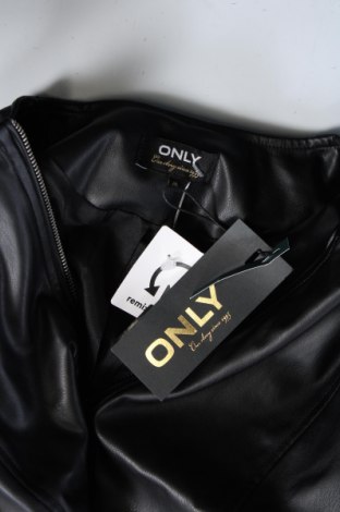 Dámska kožená bunda  ONLY, Veľkosť M, Farba Čierna, Cena  42,27 €