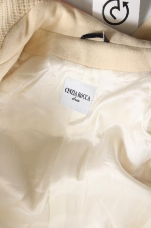 Γυναικείο παλτό Cinzia Rocca, Μέγεθος XS, Χρώμα Εκρού, Τιμή 84,22 €