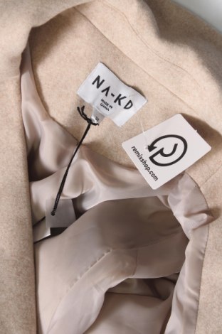 Γυναικείο παλτό NA-KD, Μέγεθος XS, Χρώμα  Μπέζ, Τιμή 123,20 €