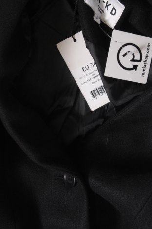 Dámský kabát  NA-KD, Velikost XS, Barva Černá, Cena  2 321,00 Kč