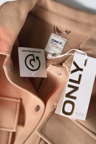 Дамско палто ONLY, Размер S, Цвят Кафяв, Цена 55,59 лв.
