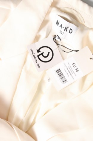 Γυναικείο σακάκι NA-KD, Μέγεθος S, Χρώμα Εκρού, Τιμή 25,93 €