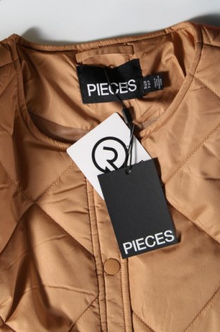 Γυναικείο μπουφάν Pieces, Μέγεθος XL, Χρώμα  Μπέζ, Τιμή 9,72 €