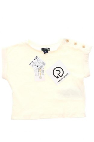 Dziecięca bluzka Kiabi, Rozmiar 1-2m/ 50-56 cm, Kolor ecru, Cena 14,55 zł