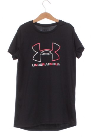 Kinder T-Shirt Under Armour, Größe 11-12y/ 152-158 cm, Farbe Schwarz, Preis 11,20 €