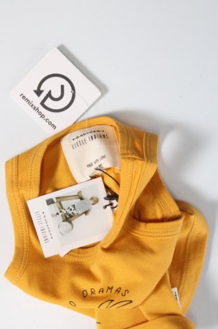 Μπλουζάκι αμάνικο παιδικό Little Indians, Μέγεθος 0-1m/ 50 εκ., Χρώμα Κίτρινο, Τιμή 4,93 €