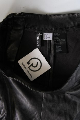 Lederrock H&M Divided, Größe S, Farbe Schwarz, Preis € 2,83