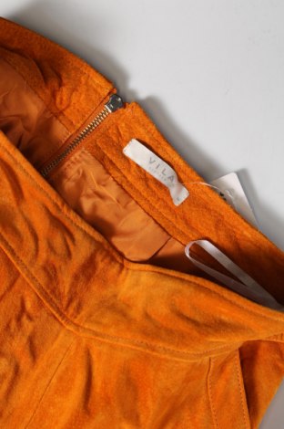 Kožená sukňa  VILA, Veľkosť M, Farba Oranžová, Cena  2,90 €