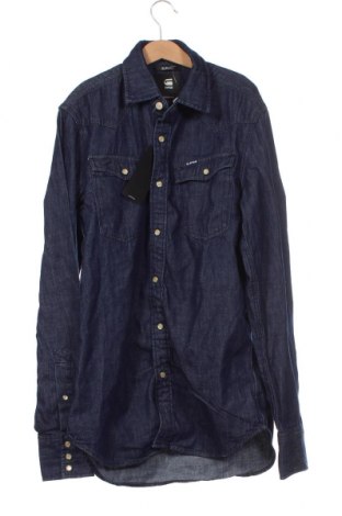 Herrenhemd G-Star Raw, Größe XS, Farbe Blau, Preis 77,32 €