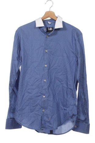 Ανδρικό πουκάμισο Lab, Μέγεθος M, Χρώμα Μπλέ, Τιμή 2,59 €