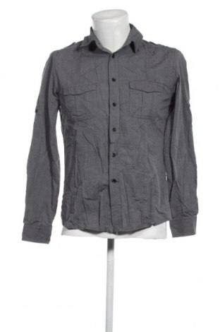 Ανδρικό πουκάμισο Xside, Μέγεθος M, Χρώμα Γκρί, Τιμή 2,51 €