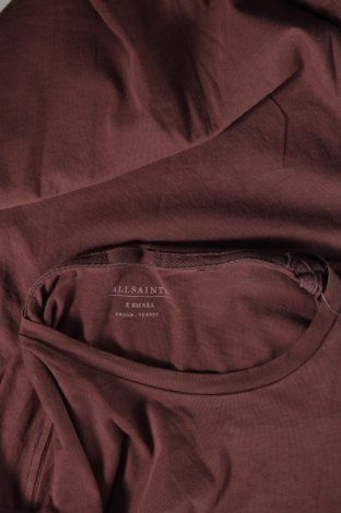 Мъжка тениска AllSaints, Размер XS, Цвят Кафяв, Цена 24,00 лв.