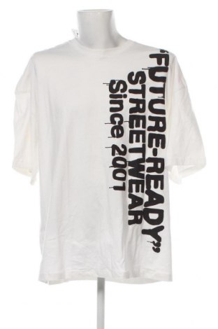 Ανδρικό t-shirt Bershka, Μέγεθος XL, Χρώμα Λευκό, Τιμή 10,82 €