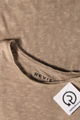 Мъжка тениска Review, Размер S, Цвят Бежов, Цена 10,44 лв.