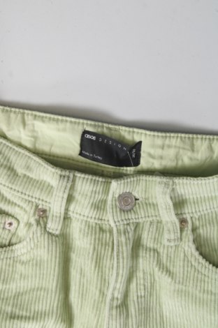 Ανδρικό κοτλέ παντελόνι ASOS, Μέγεθος XS, Χρώμα Πράσινο, Τιμή 2,69 €