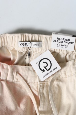 Мъжки къс панталон Zara, Размер M, Цвят Бежов, Цена 19,20 лв.