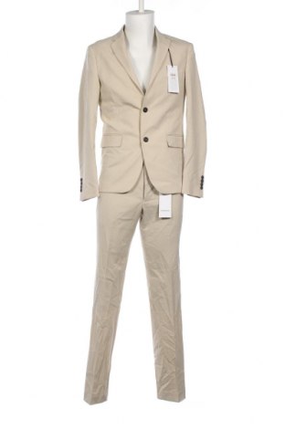 Ανδρικό κοστούμι Lindbergh, Μέγεθος M, Χρώμα  Μπέζ, Τιμή 31,39 €