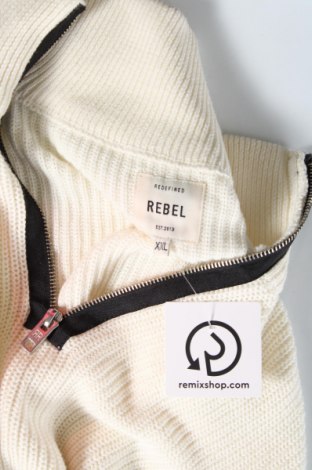 Ανδρικό πουλόβερ Rebel, Μέγεθος XXL, Χρώμα Εκρού, Τιμή 9,72 €