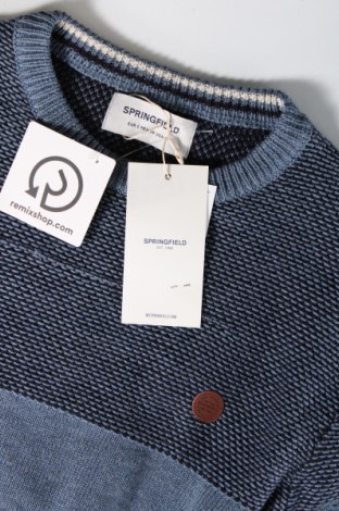 Ανδρικό πουλόβερ Springfield, Μέγεθος S, Χρώμα Μπλέ, Τιμή 15,77 €