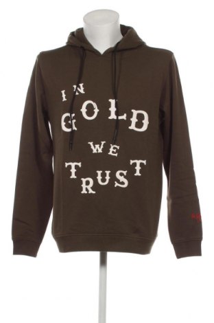 Herren Sweatshirt In Gold We Trust, Größe S, Farbe Grün, Preis 19,30 €