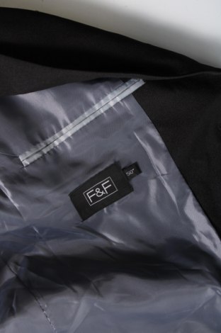Ανδρικό σακάκι F&F, Μέγεθος L, Χρώμα Μαύρο, Τιμή 2,72 €
