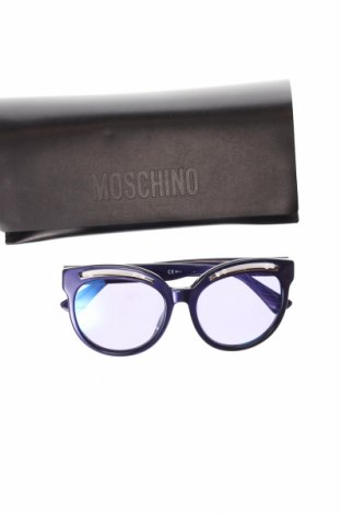 Слънчеви очила Moschino, Цвят Син, Цена 194,59 лв.