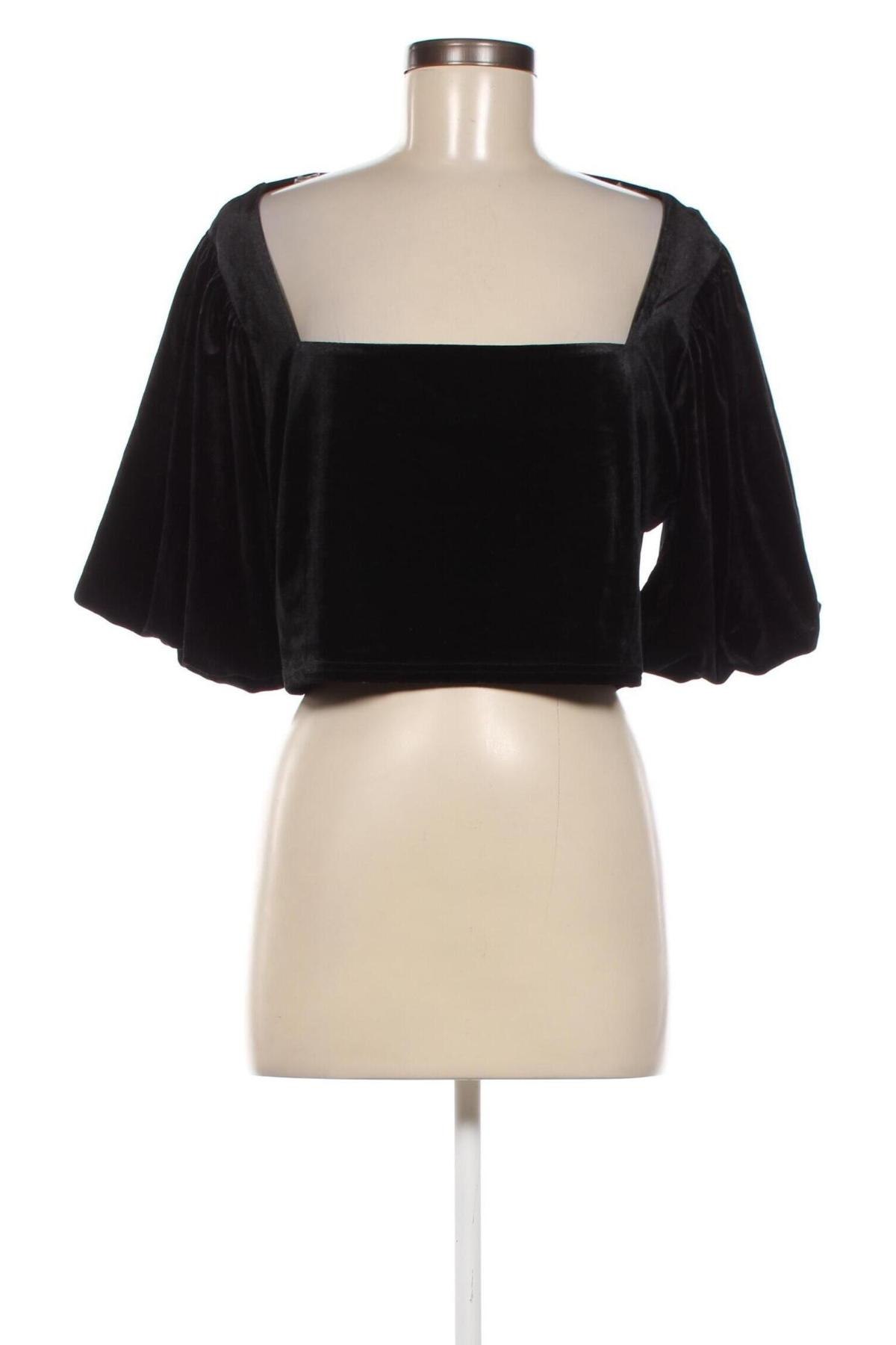 Γυναικεία μπλούζα Glamorous, Μέγεθος XL, Χρώμα Μαύρο, Τιμή 9,28 €