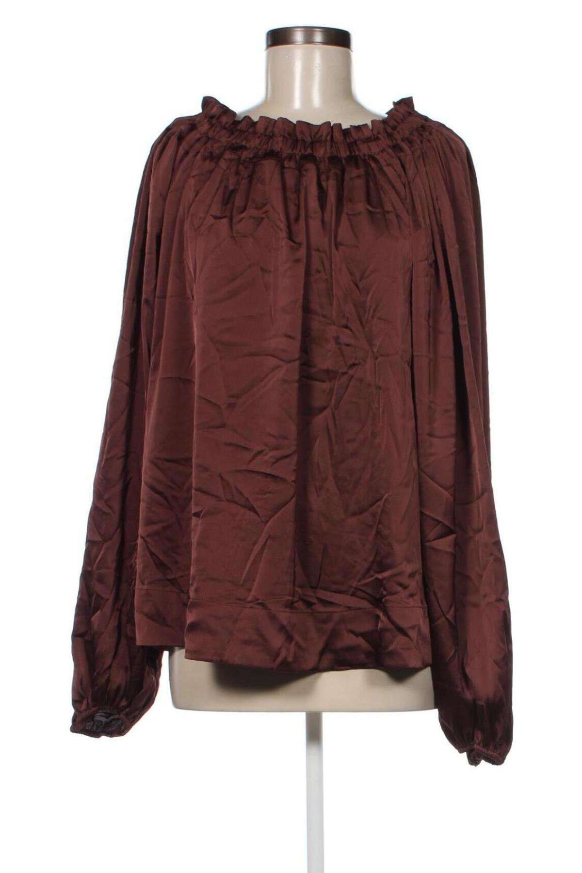 Дамска блуза H&M, Размер M, Цвят Кафяв, Цена 5,89 лв.