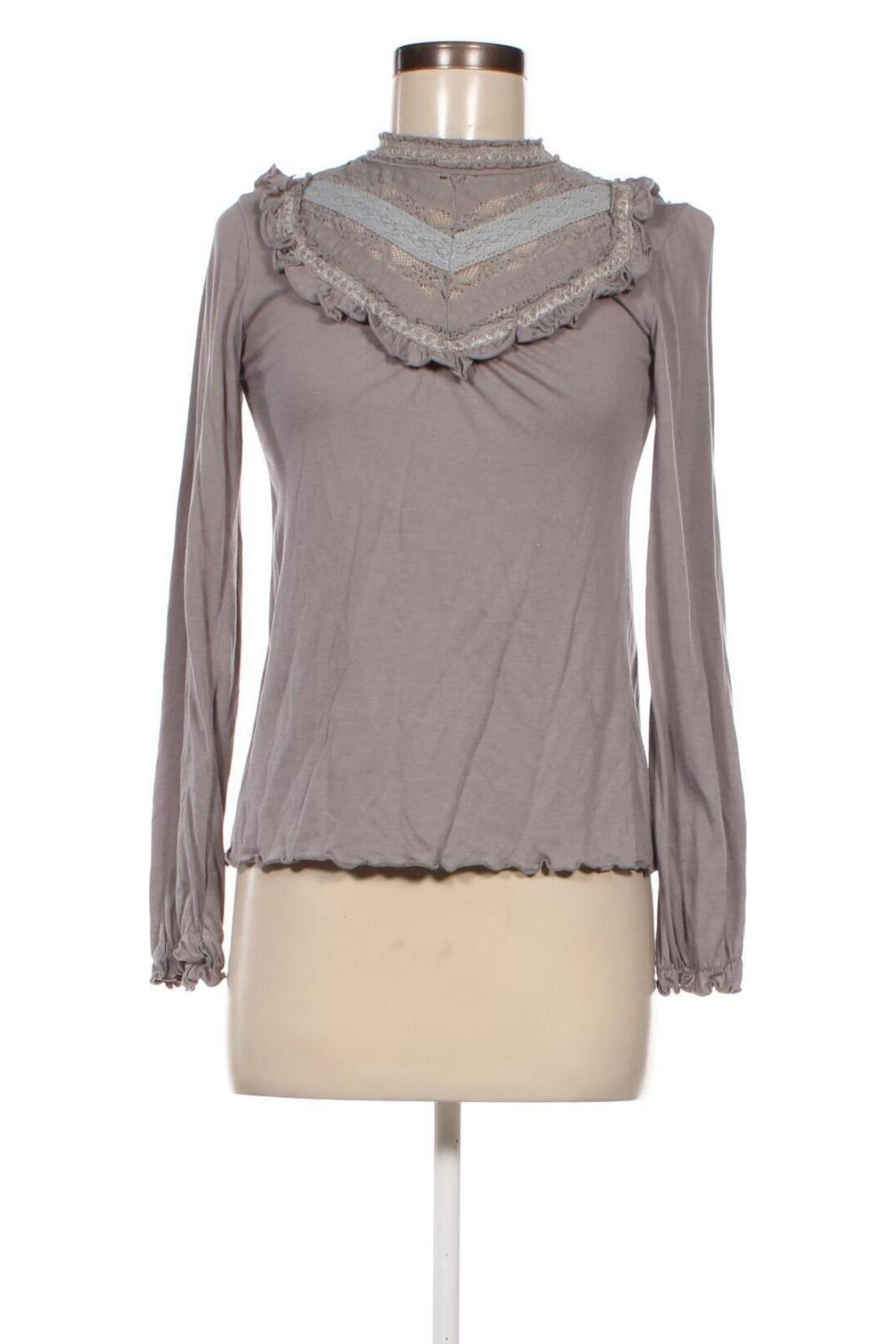Γυναικεία μπλούζα Hennes, Μέγεθος S, Χρώμα Γκρί, Τιμή 9,72 €