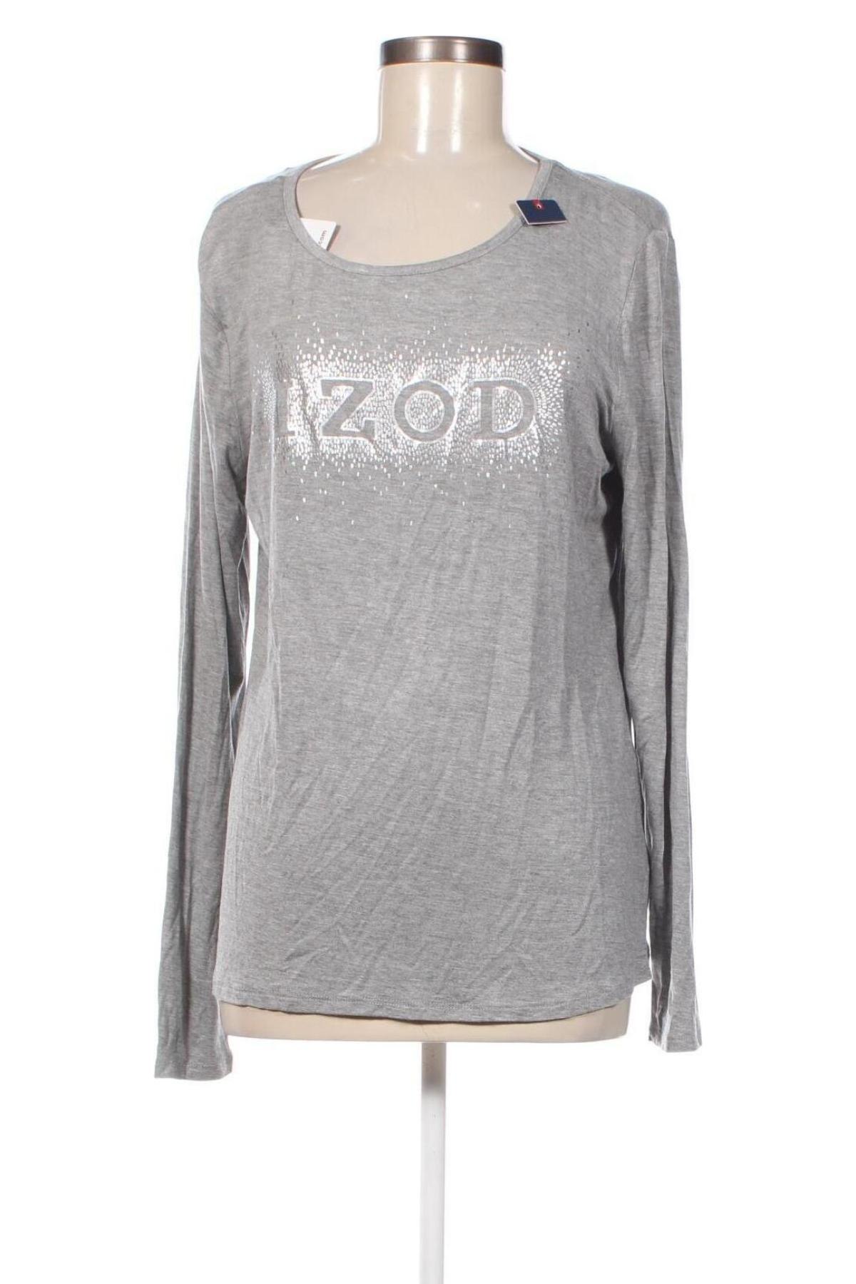 Γυναικεία μπλούζα Izod, Μέγεθος L, Χρώμα Γκρί, Τιμή 2,35 €