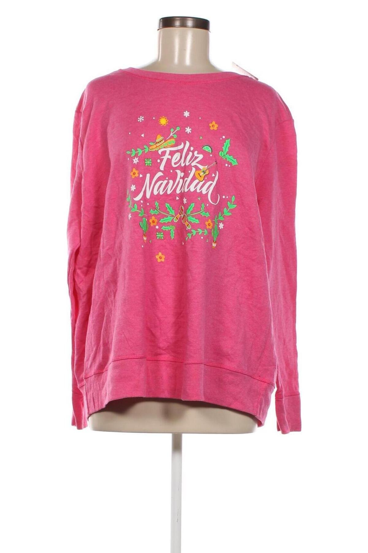 Γυναικεία μπλούζα Jm, Μέγεθος XXL, Χρώμα Ρόζ , Τιμή 7,29 €