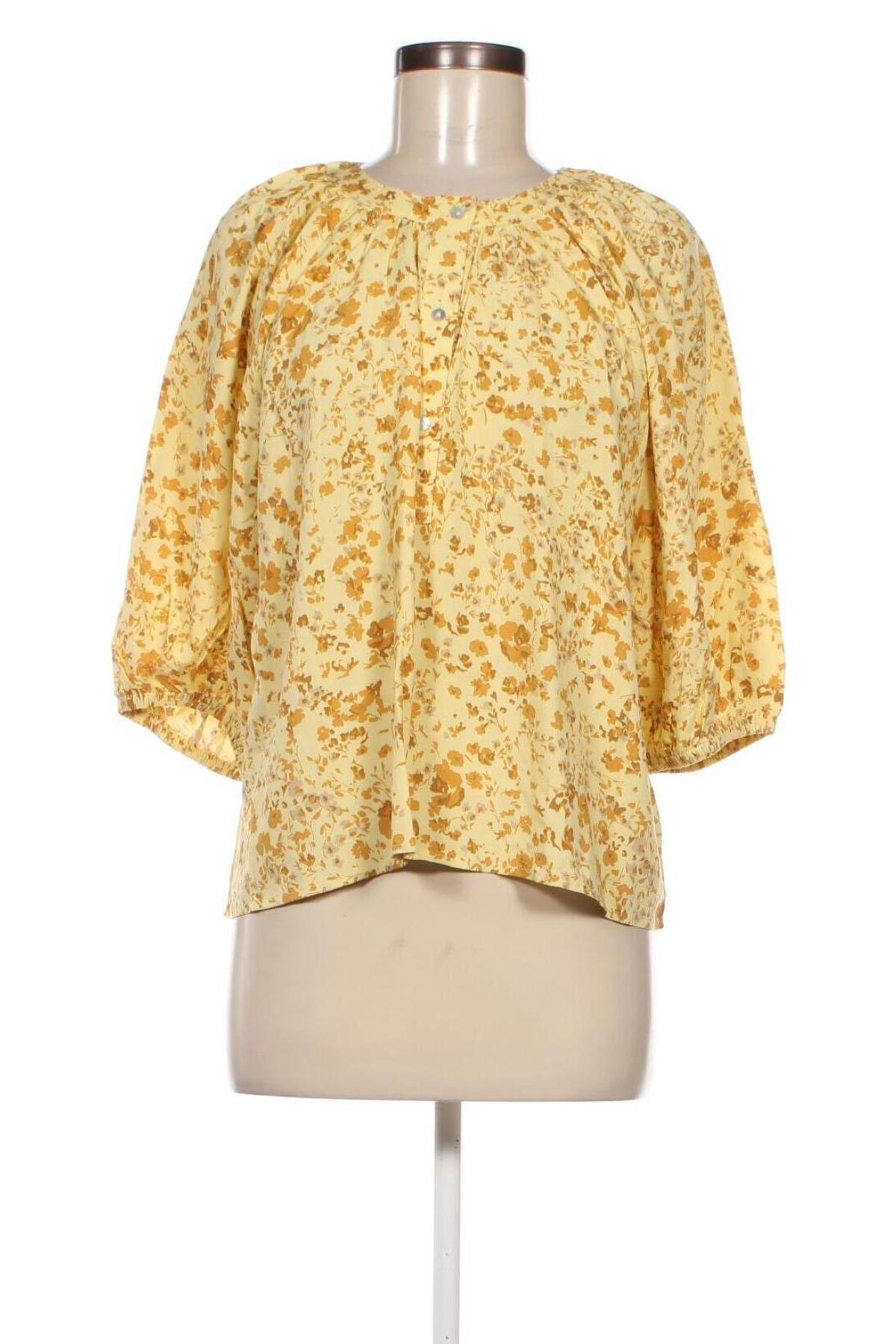Дамска блуза Lindex, Размер M, Цвят Жълт, Цена 9,30 лв.